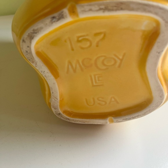 Vtg 1950s McCoy YELLOW BELL PEPPER Cookie Jar Canister Southwest - Picture 8 of 8
